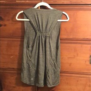 Lululemon Olive Green Muscle Tank Silverescent